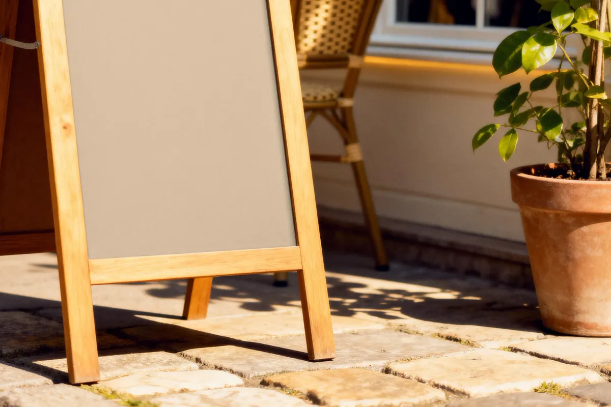 Sidewalk A-Stand Mockup