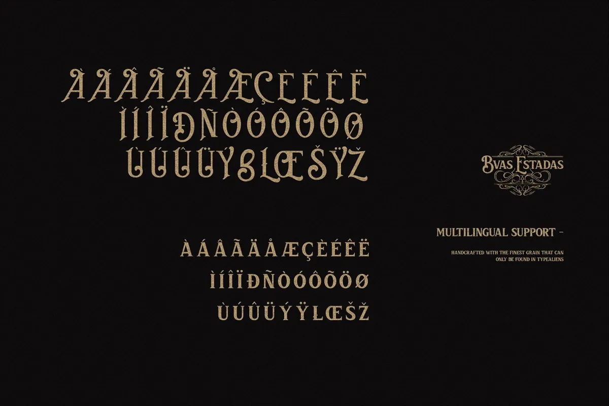 Bvas Estadas - Vintage Victorian Serif Font