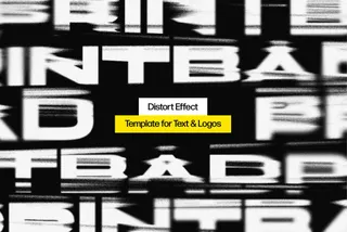 Bad Print Distortion Text Effect