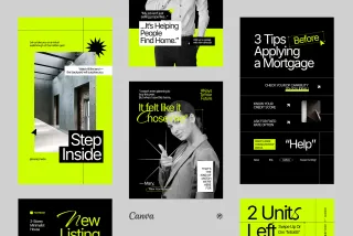 Real Estate Instagram Pack - Canva Template