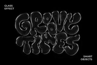 Glass Text & Logo Effect