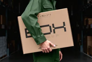 Large Shipping Box Mockup