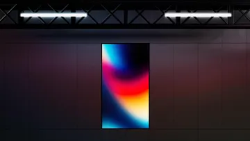 Vertical Screen Display Mockup