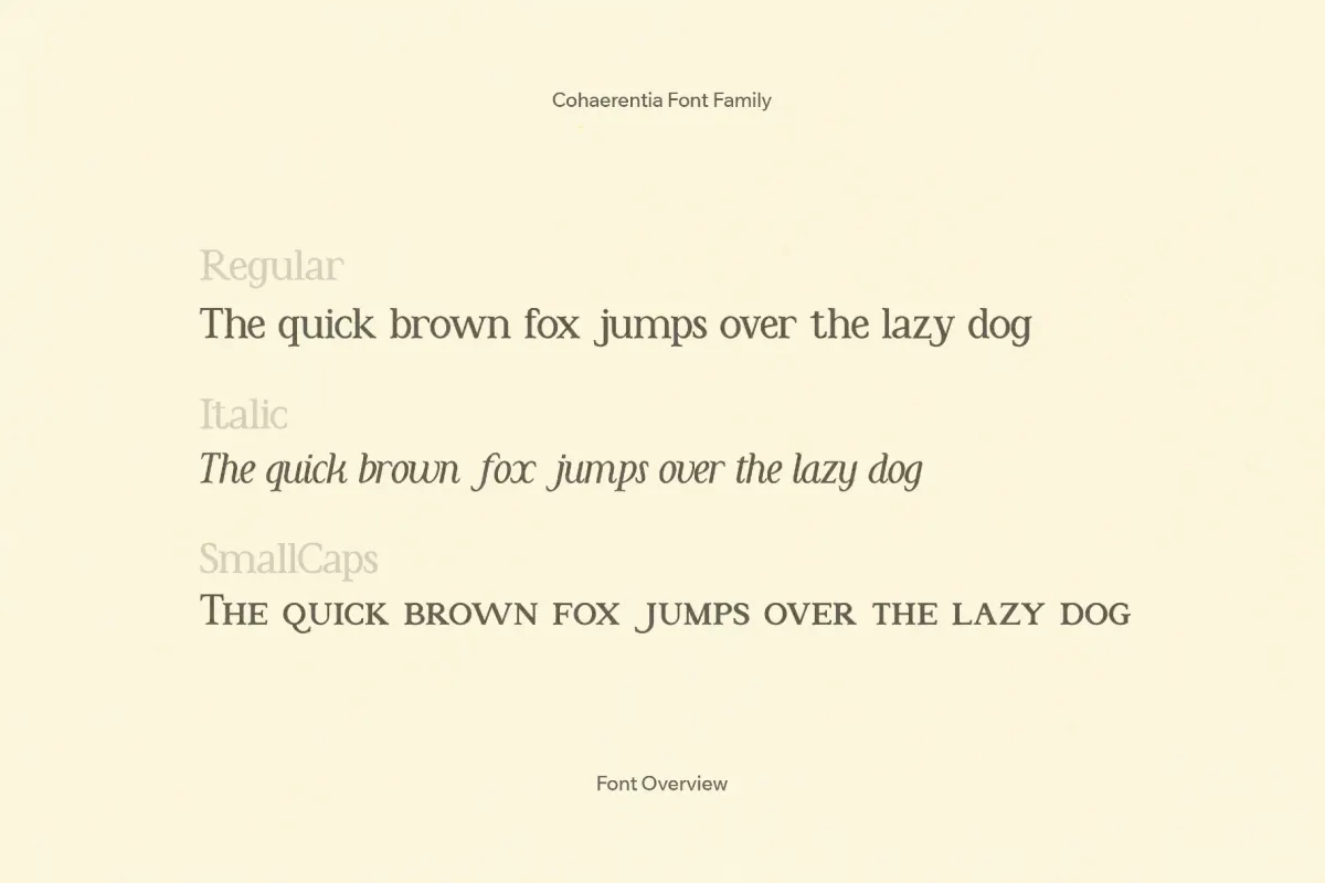 Cohaerentia Font Family