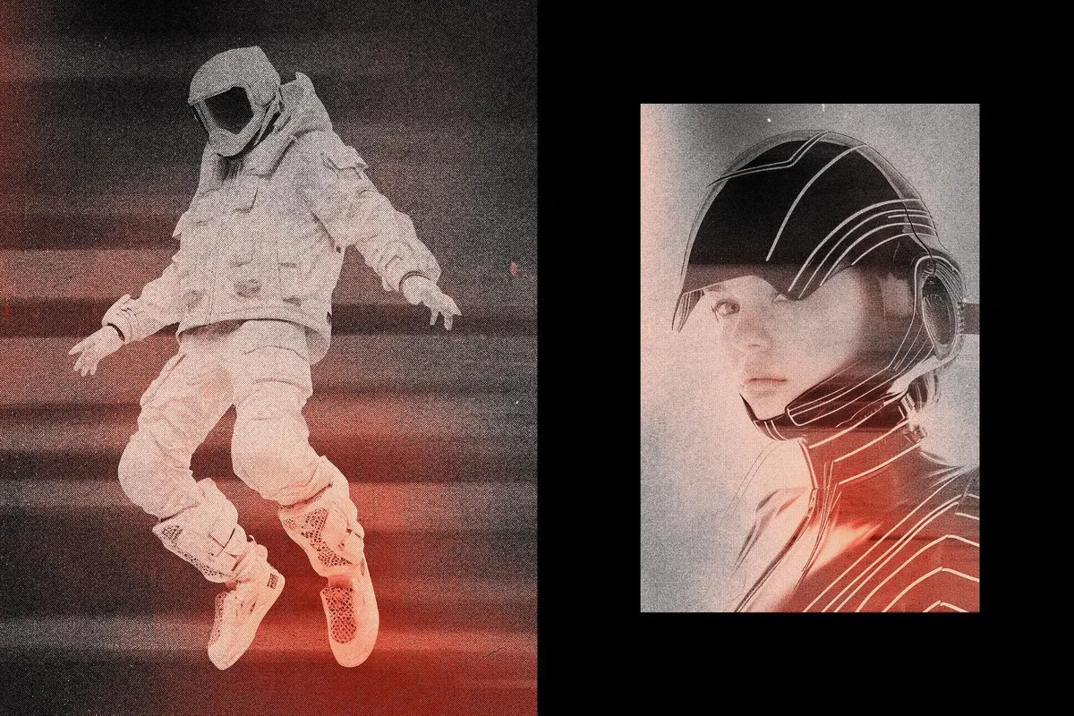 Vintage Halftones Photo Effect