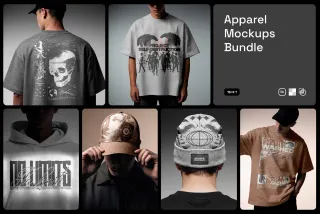 Streetwear Apparel Mockups Bundle