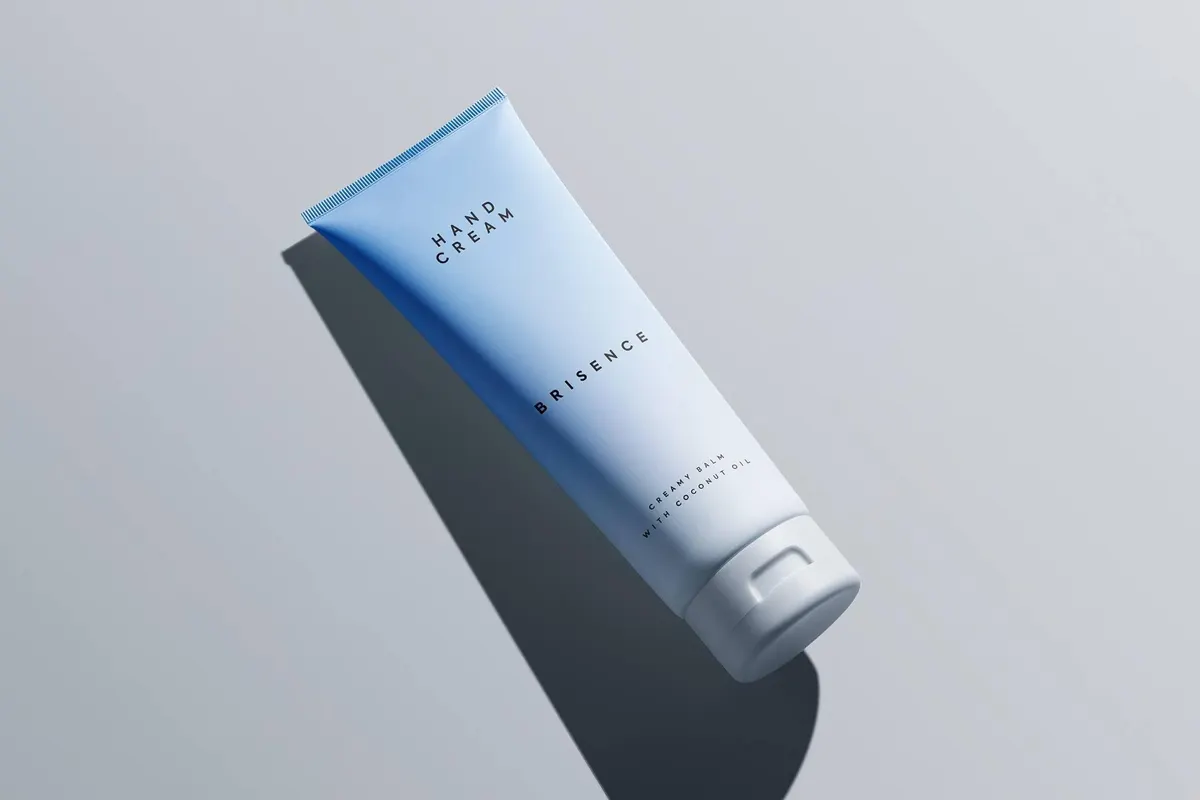Face & Hand Cream Tube Mockup