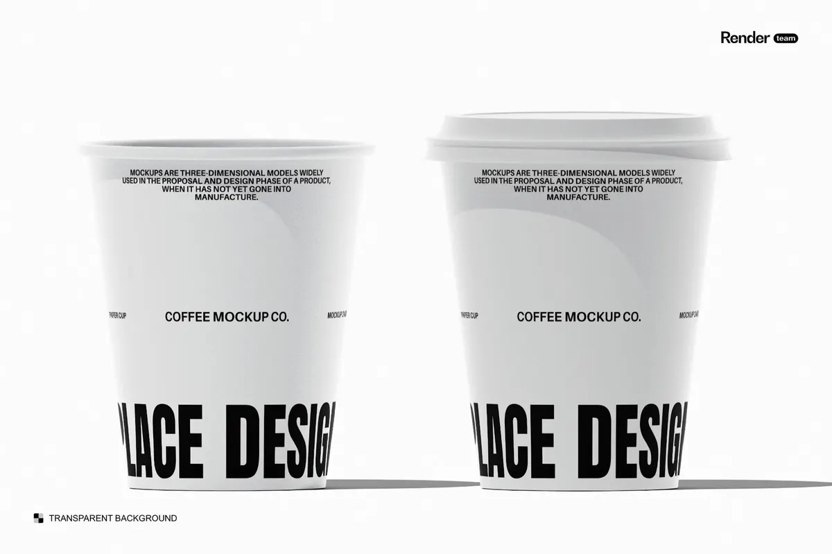 Paper Cup Mockup Set