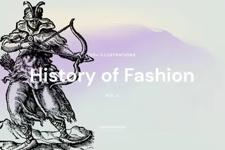 History of Fashion - Vector Illustrations