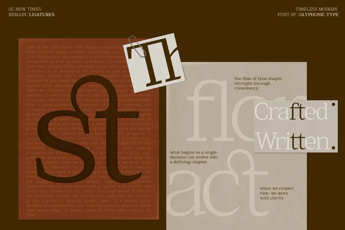 GC New Times Remain - Modern Serif Font