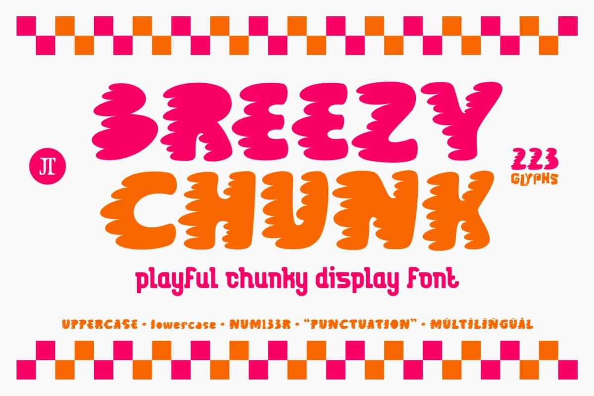 Breezy Chunk - Playful Chunky Display Font