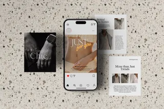 Editorial Post Layout with Phone Mockup