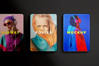 Subway Poster Mockup