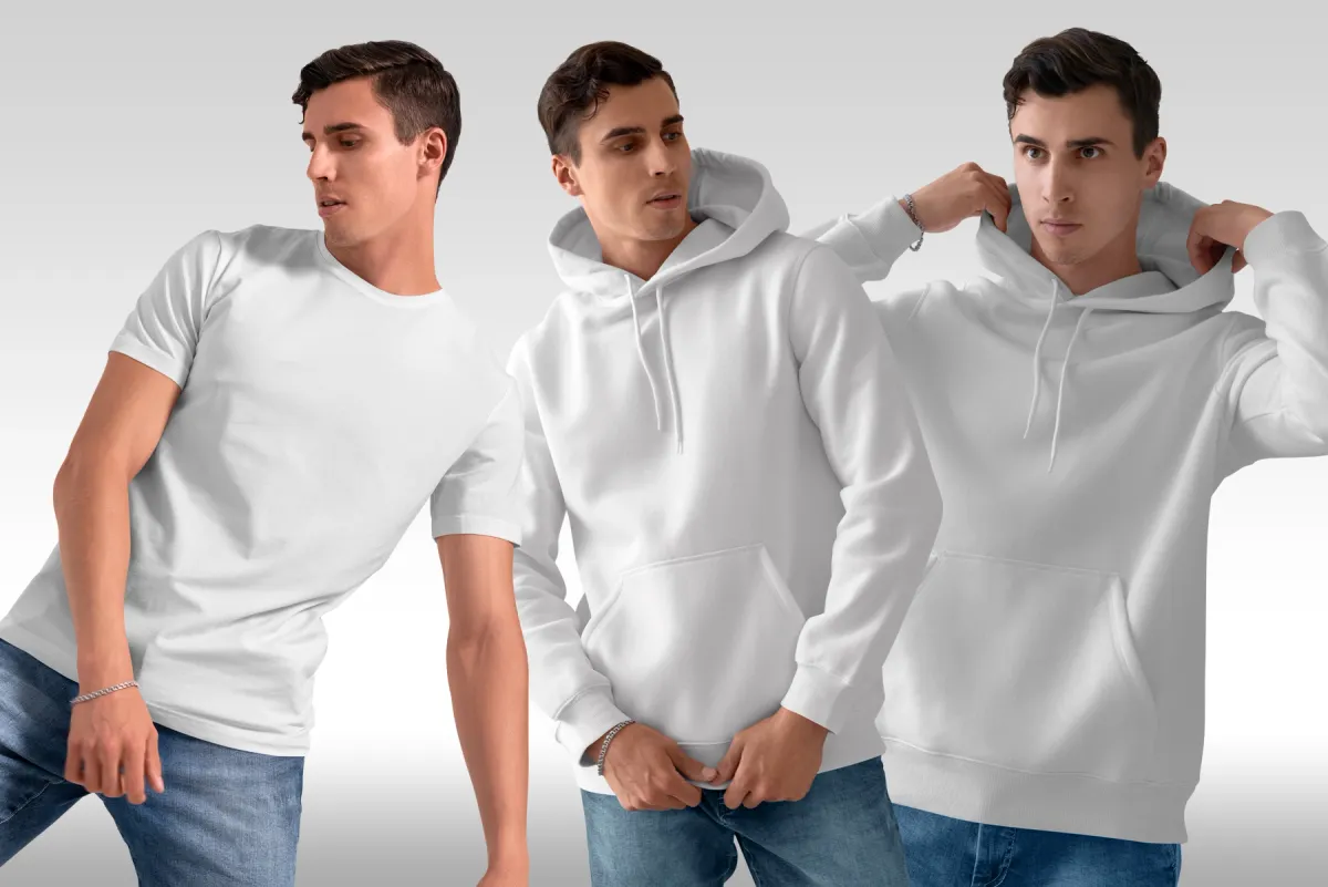 Isolated Apparel Mockups Bundle vol.1