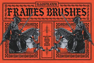 Frames Brushes for Adobe Illustrator