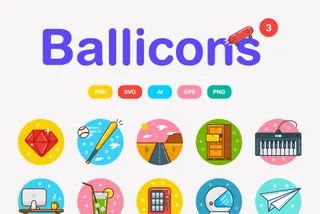 Ballicons Flat Icons Set 3 Free