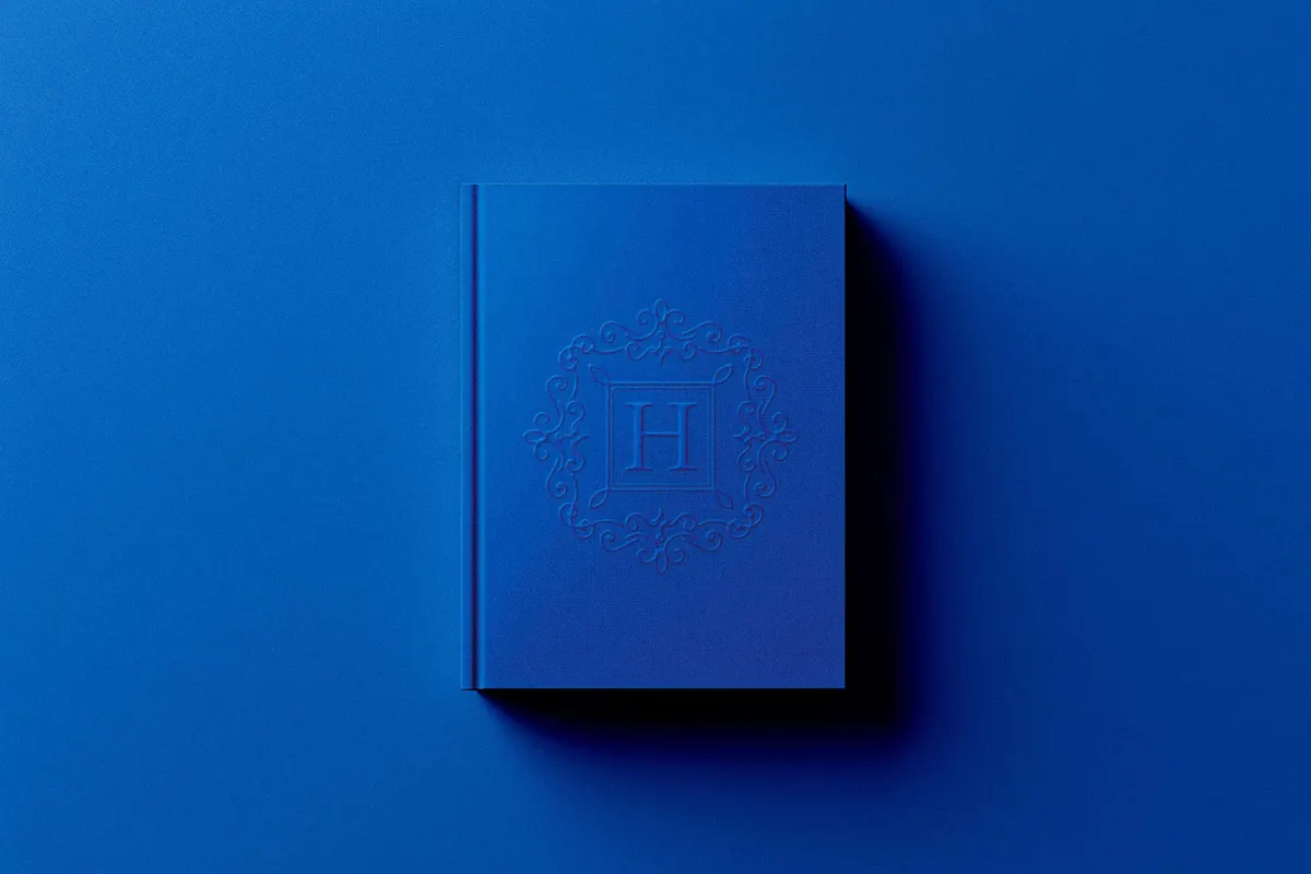 Premium Embossed Book Cover Mockup