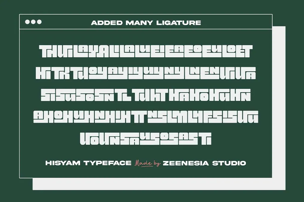 Hisyam Bold Typeface