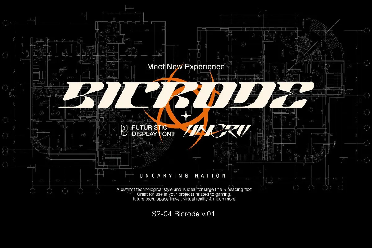 Bicrode Display Font
