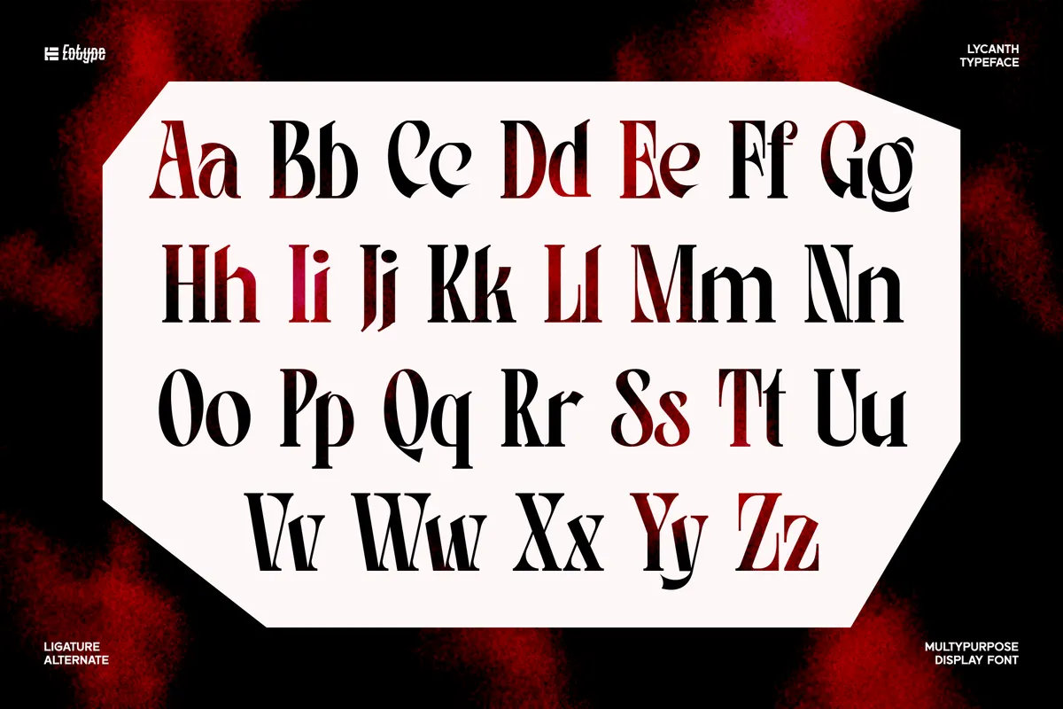 Lycanth - Dramatic Serif Display Font