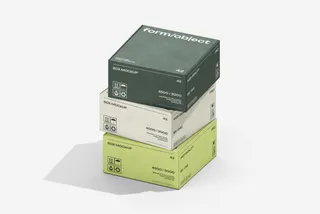 Stacked Carton Boxes Mockup