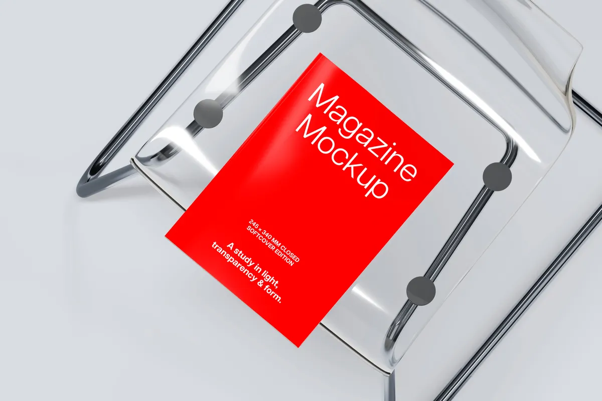 Glossy Magazine Mockup