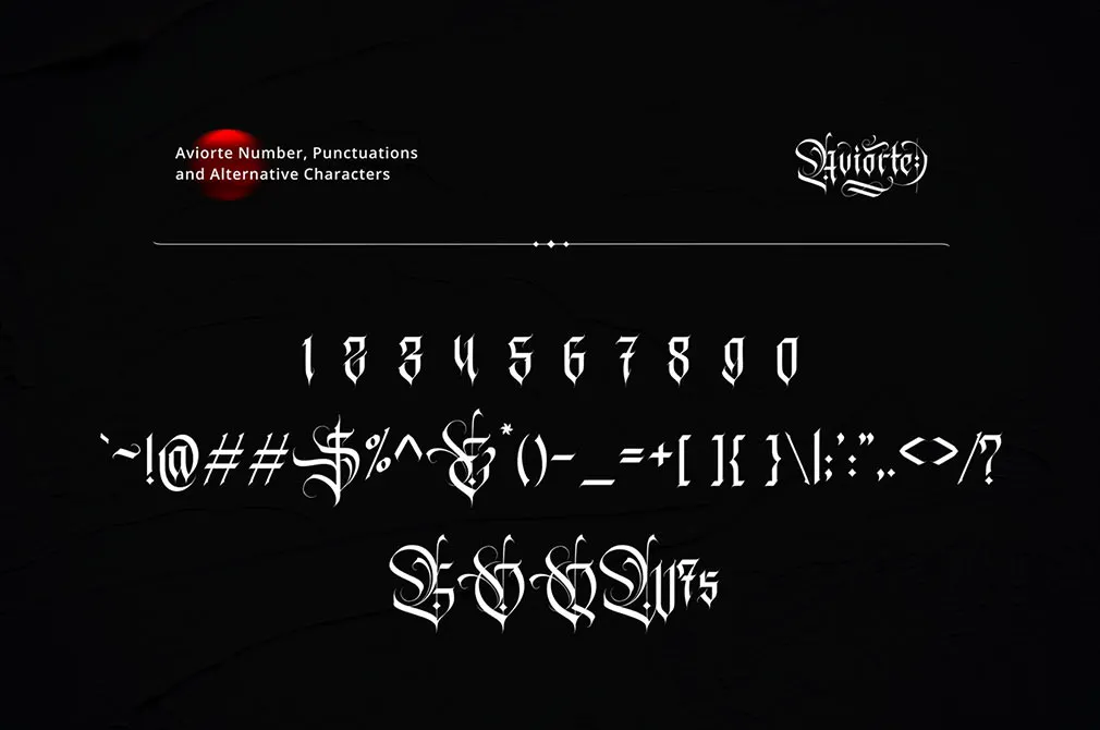 Aviorte Blackletter Font