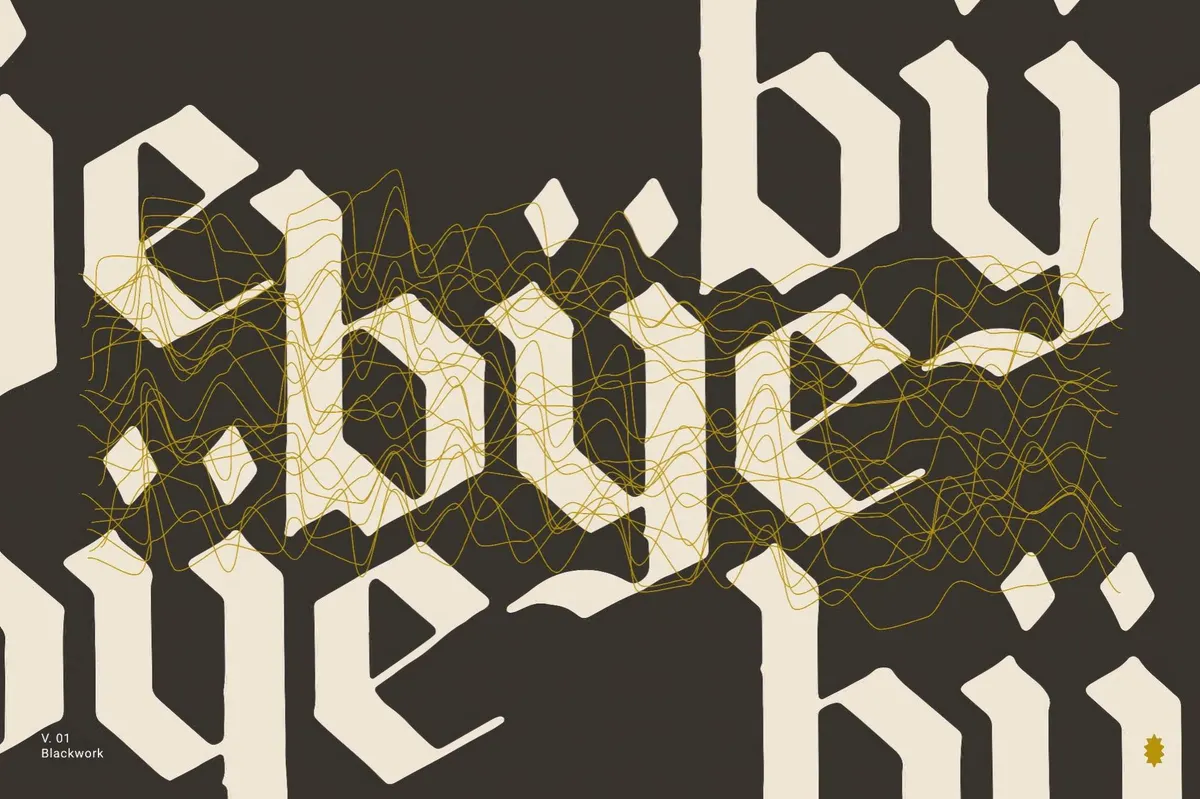 Blackwork Gothic Font