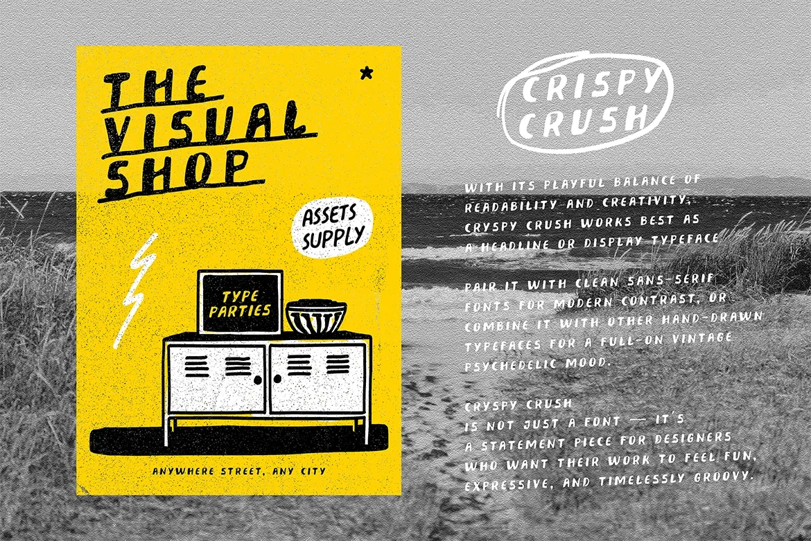 CrispyCrush - Retro Groovy Font