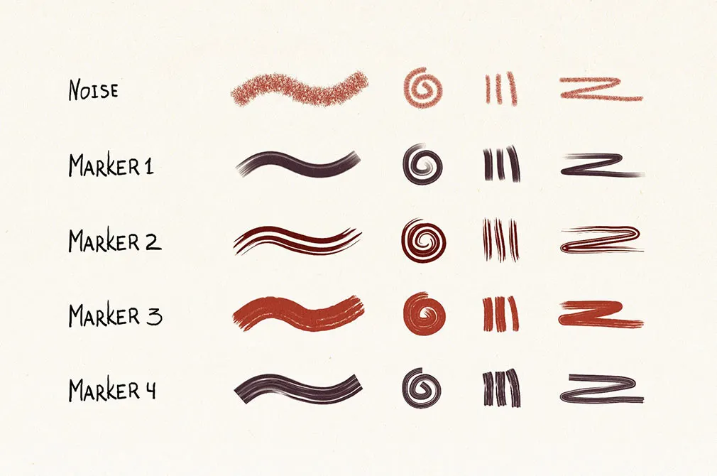 Hand-Drawn Affinity Designer Brushes