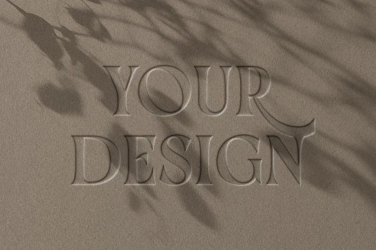 Debossed Paper Mockup