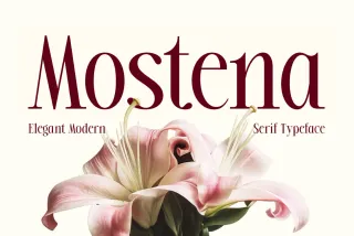 Mostena - Modern Elegant Serif Font