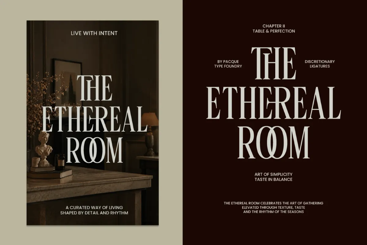 Linneva - Luxury Ligature Serif Font