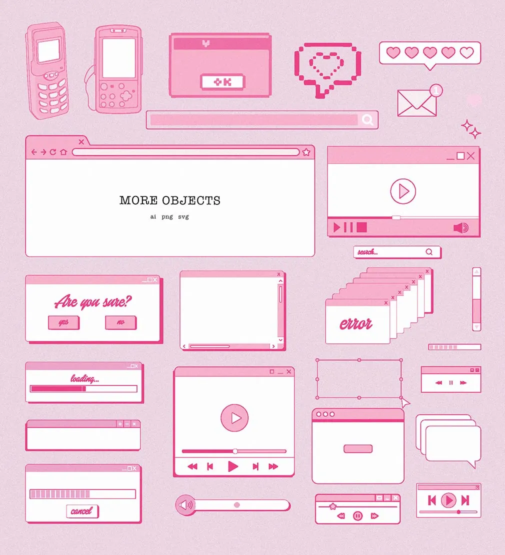 Barbiecore Graphic Pack