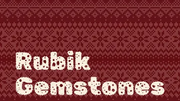 Rubik Gemstones — Free Winter Display Font
