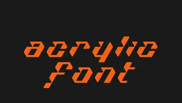 Acrylic Font