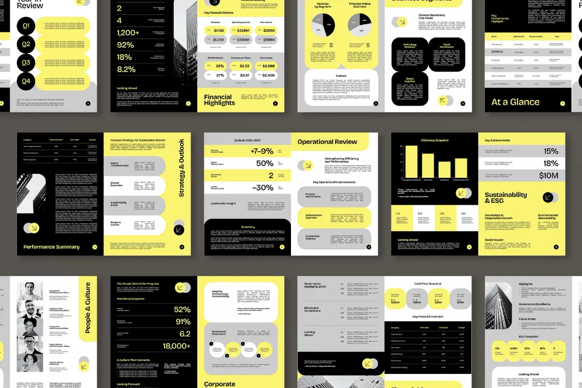 Business Annual Report Book