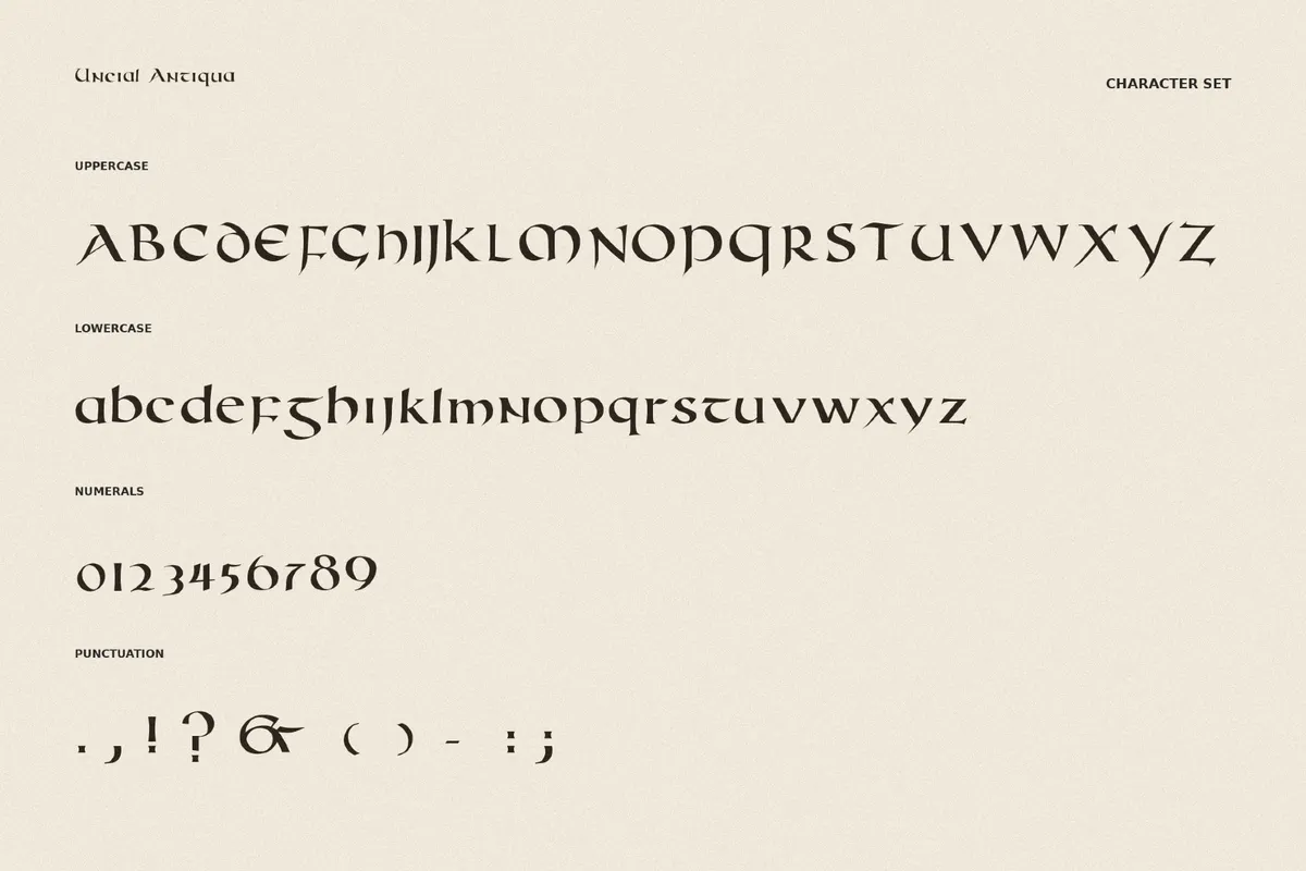 Uncial Antiqua Font