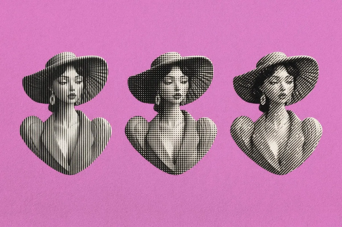 Halftone Patterns Photo Effect