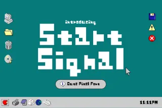 Start Signal - Cute Pixel Font