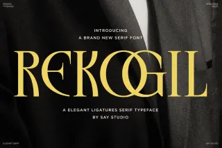 Rekogil - Luxury Ligature Serif Font