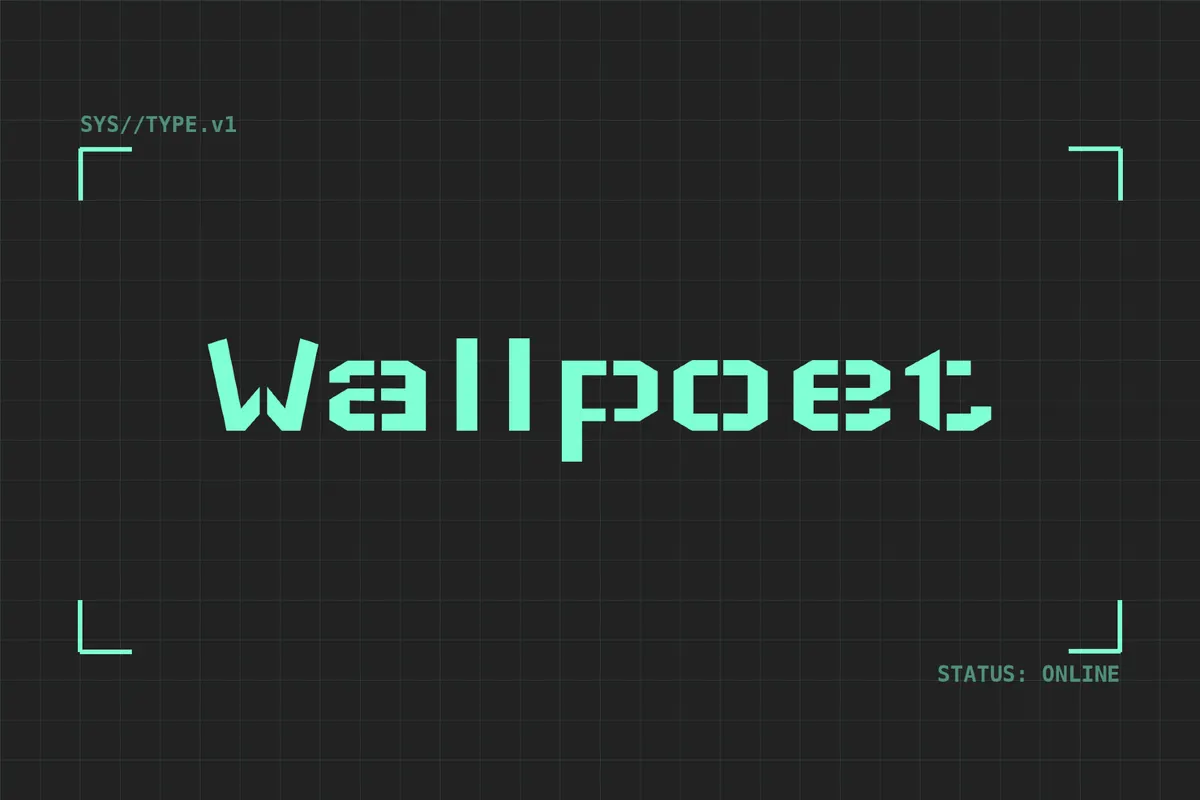 Wallpoet Retro Game Font