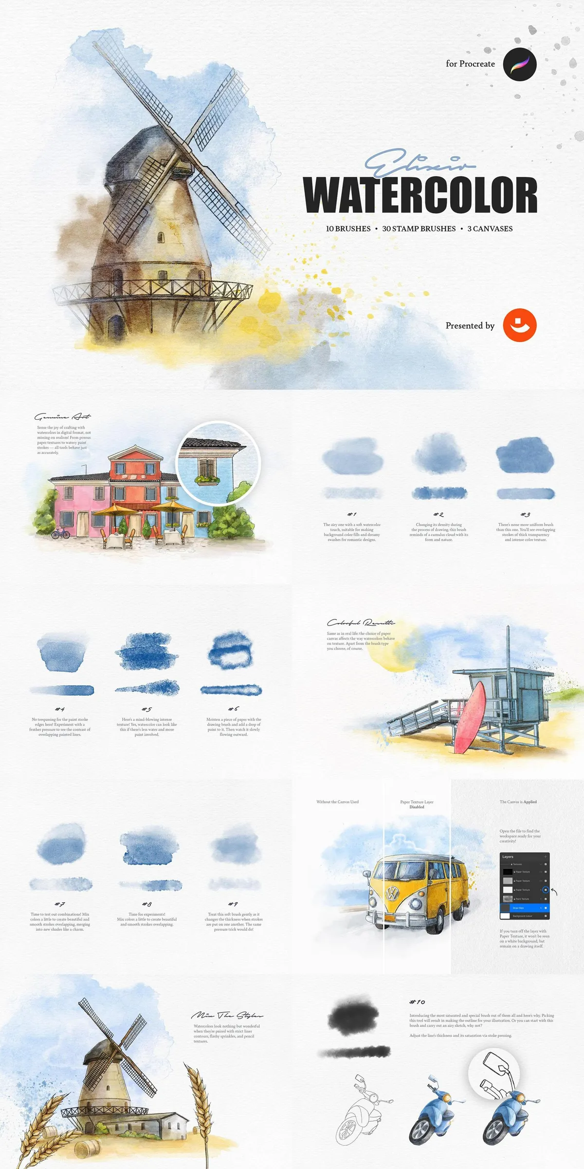 25-in-1 Procreate Brushes Bundle
