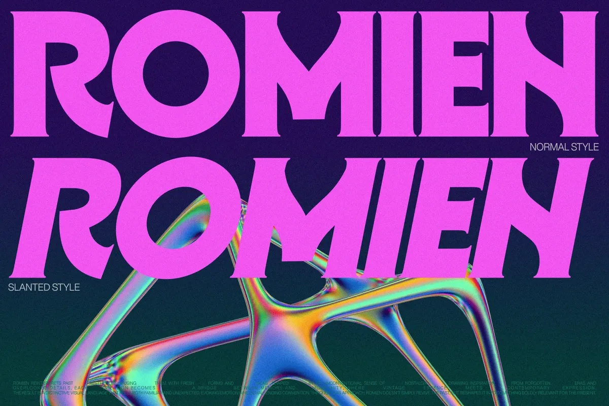 ROMIEN — Elegant Ligature Serif Font