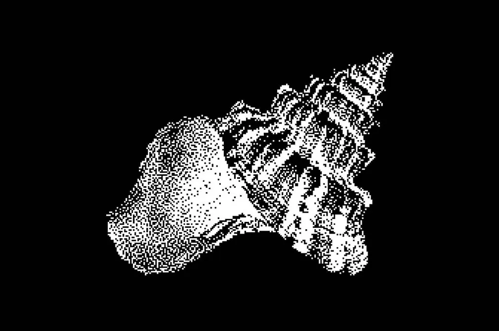 Abstract Dithering Bitmap Shapes