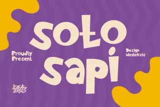 Soto Sapi – Playful Cartoon Display Font