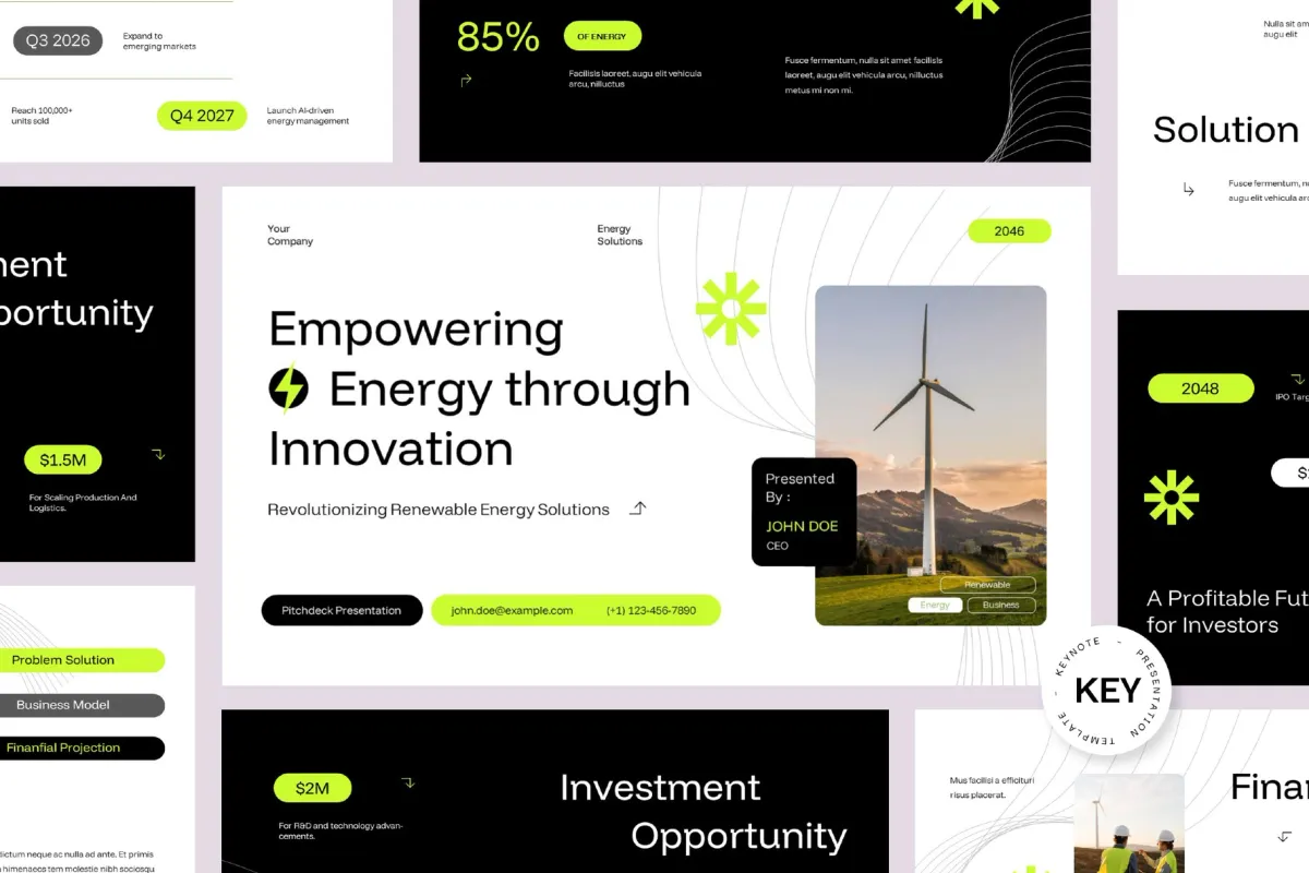 Energy Solution Keynote Template