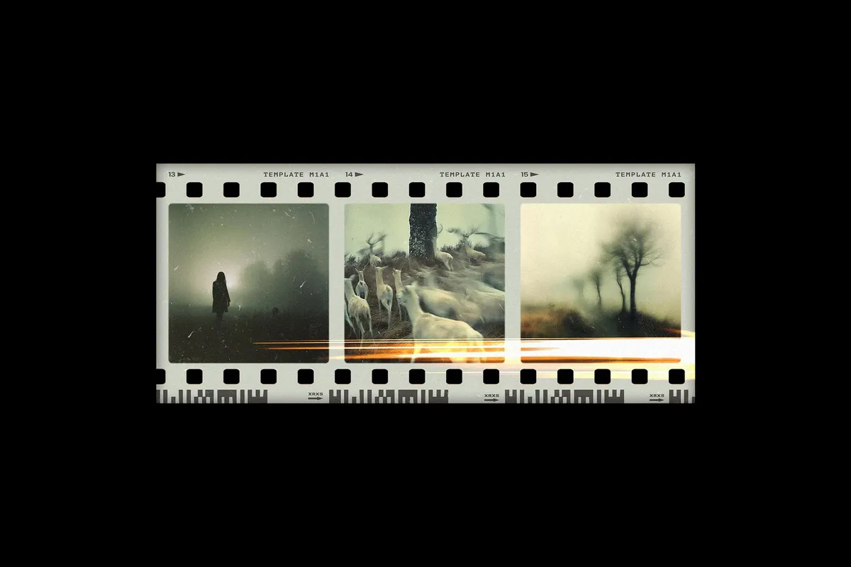 Retro Film Frames Mockups