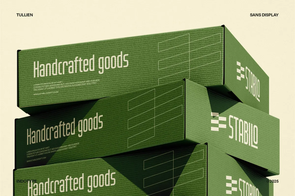 Tullien - Bold Geometric Display Font