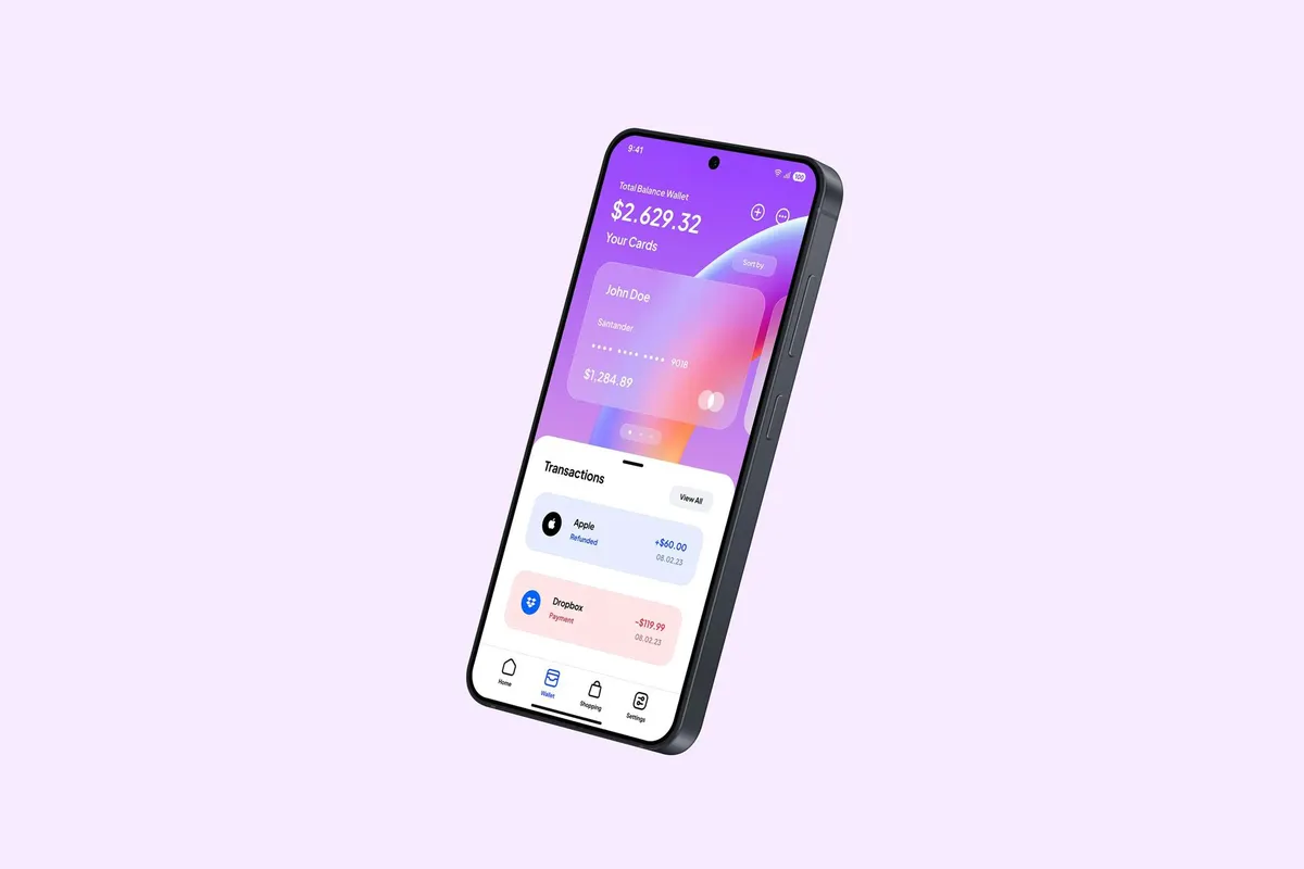 Perspective Samsung Galaxy S25 Mockup